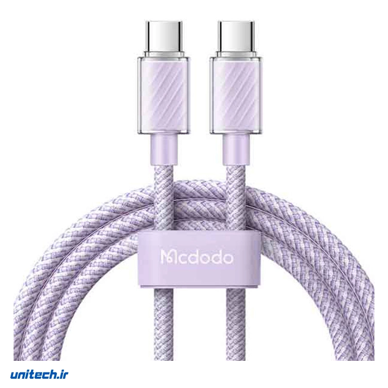 کابل دو سر تایپ سی فست شارژ 100 وات مک دودو CA3670 طول 1.2 متر2